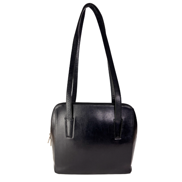 Waardevol d'Ing | taxatie | advies | tassenrestauratie | vintage | tassen | schoenen | schoudertas | SOHO New York | leer | zwart
